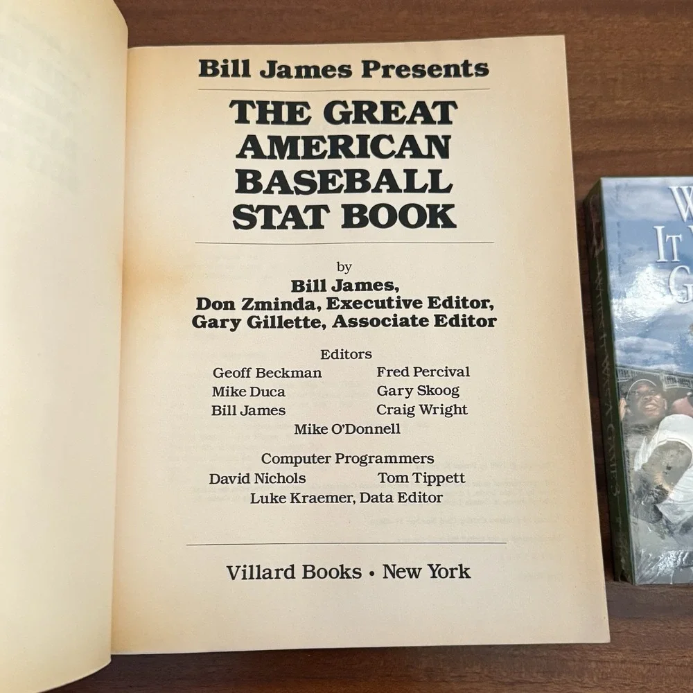 Bill James Stat Book 1988, When It Was a Game 3 VHS,‎ Baseball in the '80's VHS